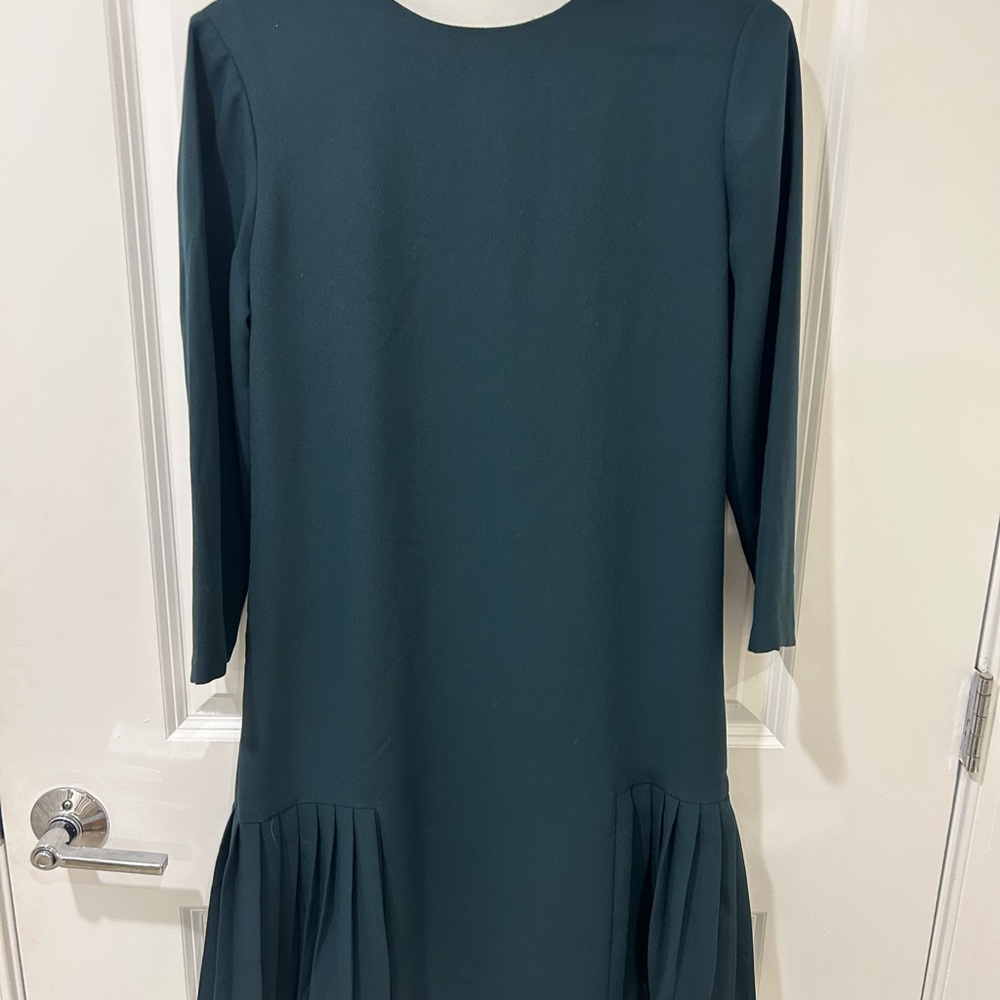 Ann Taylor Teal Long Sleeve Dress